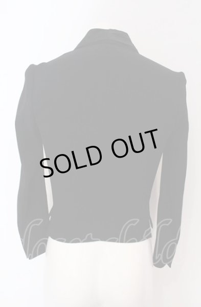 画像2: SHARE SPIRIT / アシメラペルショートテーラードジャケット 36（レディース） ブラック O-25-06-22-005-SH-ja-YM-OS (2)