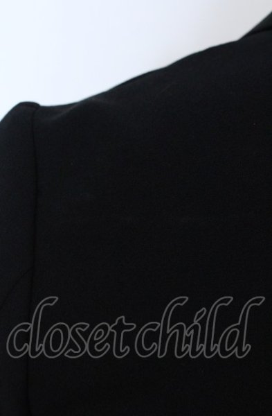 画像3: SHARE SPIRIT / アシメラペルショートテーラードジャケット 36（レディース） ブラック O-25-06-22-005-SH-ja-YM-OS (3)