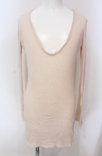 LGB / LSU/LG カシミア混カットソー 0（レディース） ピンクベージュ O-25-06-22-010-LG-to-YM-OS