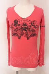 LGB / ROCK OFF FANTASY/LSC　カットソー 0（レディース） ピンク O-25-06-22-012-LG-ts-YM-OS