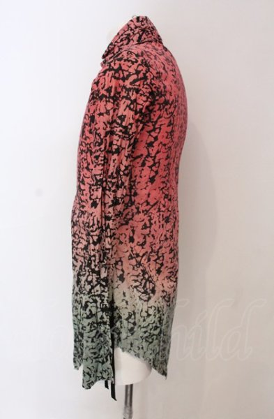 画像2: KMRii / Gradation SH　シャツ 0（レディース） グリーンｘピンク O-25-06-22-013-KM-sh-YM-ZT381 (2)