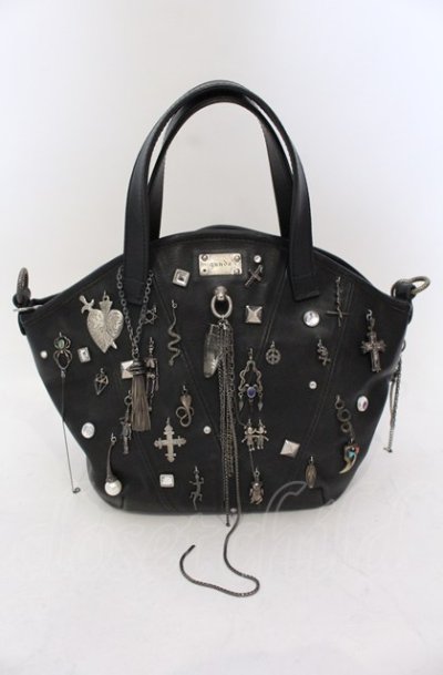 画像1: gunda / MOQUIP CUSTOM JUNK BAG　バッグ  ブラック O-25-06-22-021-gu-ba-YM-OS