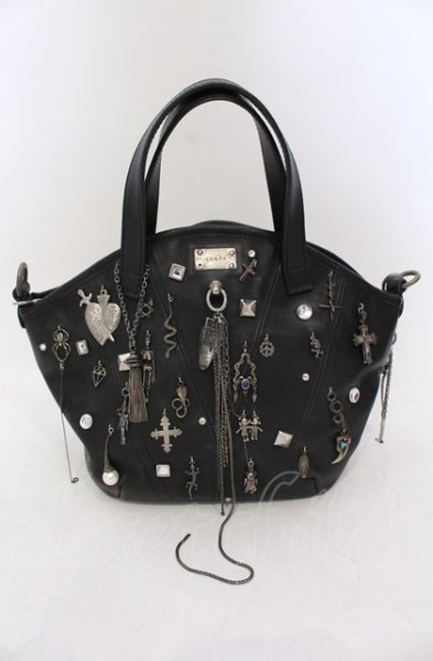 画像1: gunda / MOQUIP CUSTOM JUNK BAG　バッグ  ブラック O-25-06-22-021-gu-ba-YM-ZT308 (1)