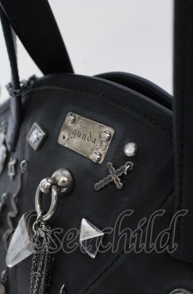 画像10: gunda / MOQUIP CUSTOM JUNK BAG　バッグ  ブラック O-25-06-22-021-gu-ba-YM-ZT308 (10)