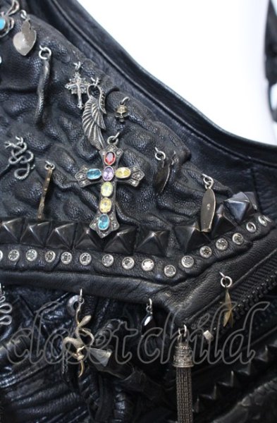 画像4: KMRii / ｘ gunda CUSTOM ORDER SHOLLDER　バッグ  ブラック O-25-06-22-022-KM-ba-YM-ZT286 (4)