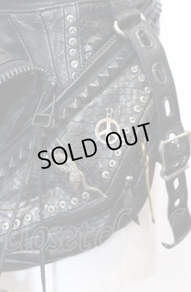 画像6: KMRii / ｘ gunda CUSTOM ORDER SHOLLDER　バッグ  ブラック O-25-06-22-022-KM-ba-YM-ZT286 (6)