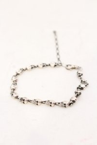 gunda / JOIN BRACELET/SKULL ブレスレット  シルバー O-25-07-08-005-gu-ac-YM-OS