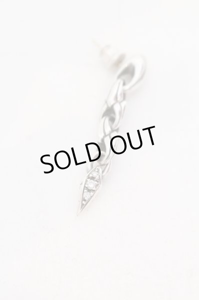 画像3: Bloody Mary / ダークピアス ダイヤ  シルバー O-25-07-08-014-Bl-ac-YM-OS (3)