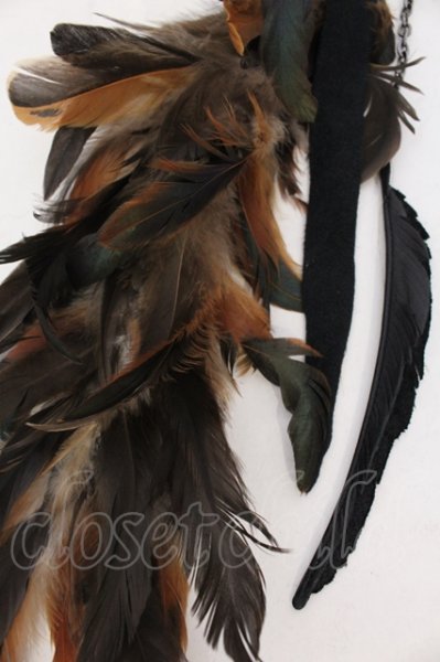 画像2: Roen / フェザーフック  ブラックｘブラウンｘダークグリーン O-25-07-08-002-Ro-0-YM-OS (2)