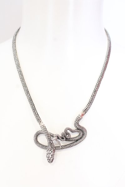 画像1: gunda / NAGA’18 NECKLACE/L Size  シルバー O-25-07-08-004-gu-ac-YM-OS