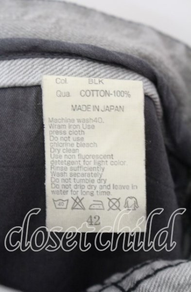 画像4: CIVARIZE / デストロイブリーチアシンメトリーブーツカットデニムパンツ 42 グレー O-25-08-24-031-CI-pa-YM-ZT381 (4)