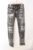 画像1: BUFFALO BOBS / 裾ZIPライダーススキニーデニムパンツ 1 グレー O-25-08-24-036-BU-pa-YM-OS (1)