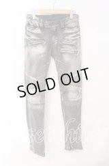 BUFFALO BOBS / 裾ZIPライダーススキニーデニムパンツ 1 グレー O-25-08-24-036-BU-pa-YM-OS