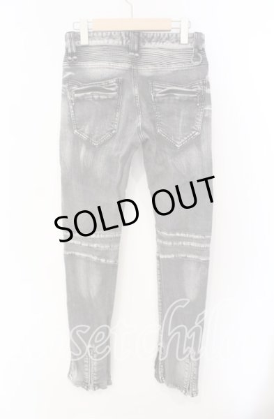 画像2: BUFFALO BOBS / 裾ZIPライダーススキニーデニムパンツ 1 グレー O-25-08-24-036-BU-pa-YM-OS (2)