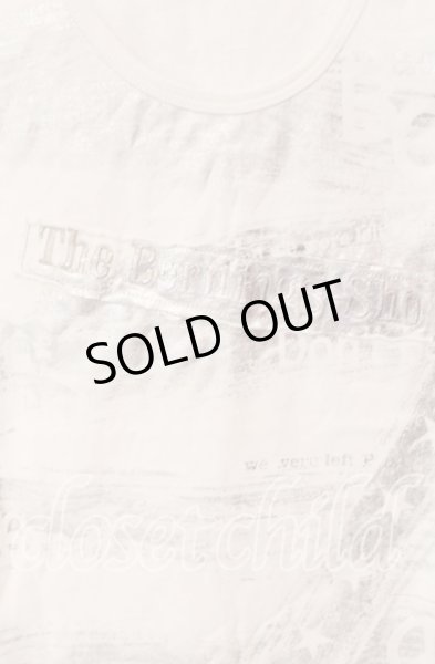 画像2: BERNINGS-SHO / グリッターボーダーコーティングタンクトップ M ホワイト O-25-08-24-006-BE-to-YM-OS (2)