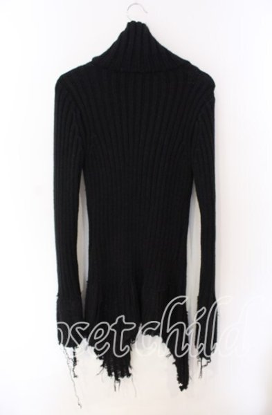 画像3: CIVARIZE / ヘヴィテレコニットデストロイZIPUPカーディガン 44 ブラック O-25-08-24-001-CI-to-YM-ZT038 (3)