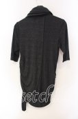 画像2: FUGA / カウルドレープネックアシンメトリーロングTシャツ 44 グリッターｘグレー O-25-08-24-010-FU-ts-YM-OS (2)