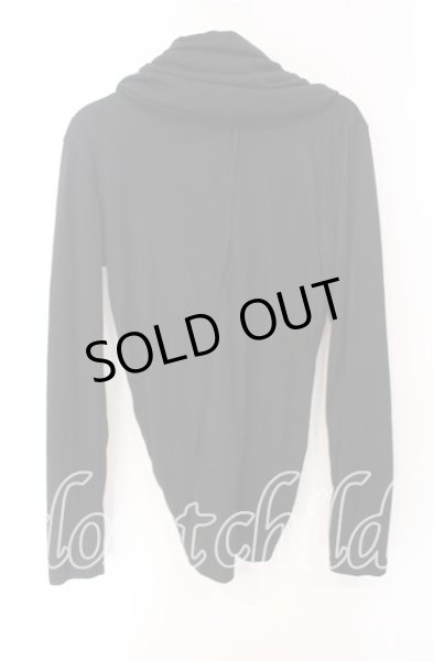 画像2: FUGA / ツイストドレープカットソー 44 ブラック O-25-08-24-013-FU-ts-YM-OS (2)