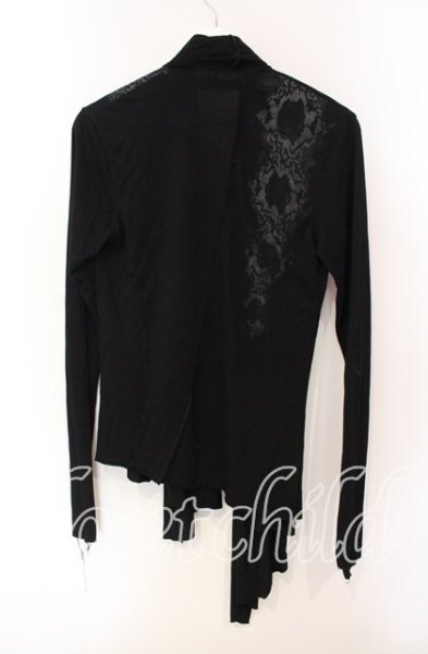 画像2: FUGA / コーティングアニマルショールカーディガン 44 ブラック O-25-08-24-016-FU-to-YM-ZT175 (2)