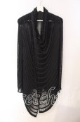 画像1: CIVARIZE / ローゲージネットニットカーディガン  ブラック O-25-08-24-002-CI-to-YM-OS (1)