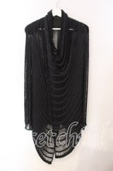 CIVARIZE / ローゲージネットニットカーディガン  ブラック O-25-08-24-002-CI-to-YM-OS
