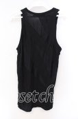 画像2: CIVARIZE / カッティングパッチワークグリッタータンクトップ 44 ブラック O-25-08-24-021-CI-to-YM-OS (2)