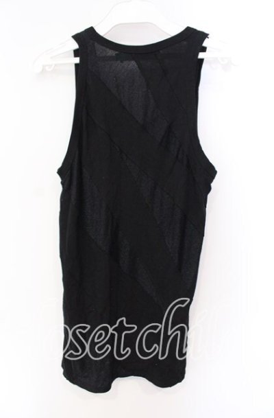 画像2: CIVARIZE / カッティングパッチワークグリッタータンクトップ 44 ブラック O-25-08-24-021-CI-to-YM-OS