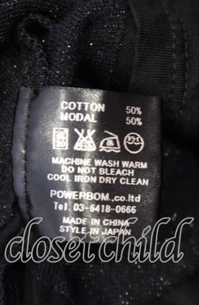 画像3: CIVARIZE / カッティングパッチワークグリッタータンクトップ 44 ブラック O-25-08-24-021-CI-to-YM-ZT175 (3)