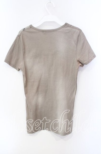 画像2: CIVARIZE / ヴィンテージメッセージ総柄Tシャツ 44 ライトブラウン O-25-08-24-022-CI-ts-YM-OS