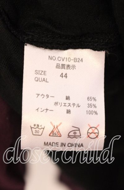 画像3: CIVARIZE / Teaseレイヤードイレヘムカットソー 44 ブラックｘパープル O-25-08-24-025-CI-to-YM-OS