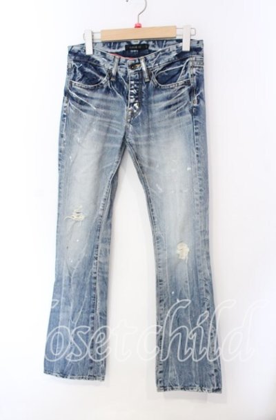 画像1: CIVARIZE / 泊加工ヴィンテージブーツカットデニムパンツ 42 インディゴ O-25-08-24-029-CI-pa-YM-OS