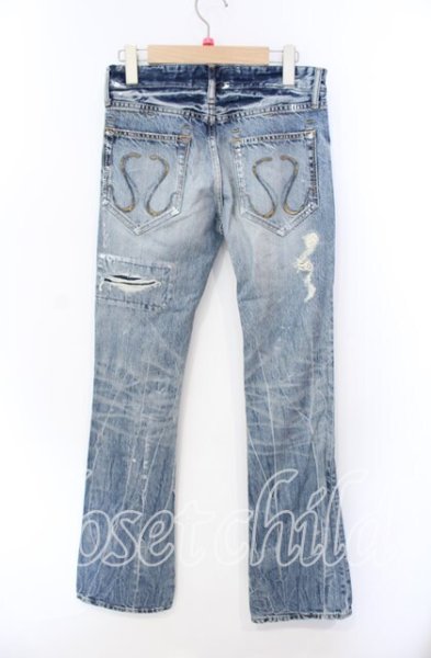 画像2: CIVARIZE / 泊加工ヴィンテージブーツカットデニムパンツ 42 インディゴ O-25-08-24-029-CI-pa-YM-ZT381 (2)