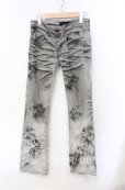 画像1: CIVARIZE / デストロイブリーチアシンメトリーブーツカットデニムパンツ 42 グレー O-25-08-24-031-CI-pa-YM-OS (1)