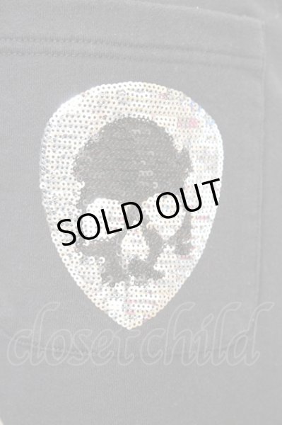 画像3: ROYAL FLASH / スパンコールスカルスウェットパンツ M ブラック O-25-09-04-033-RO-pa-YM-OS (3)