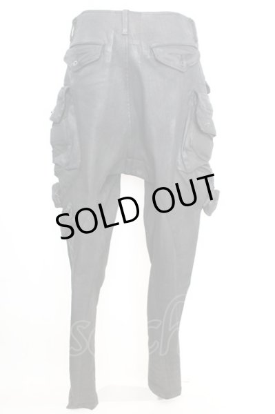 画像4: JULIUS / コーティングガスマスクストレッチパンツ 1 ブラック O-25-09-04-035-JU-pa-YM-ZT-ML029 (4)