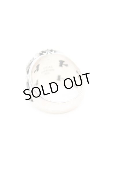 画像2: DEAL DESIGN / グリッドスカルカレッジリング 19号 シルバー O-25-09-04-051-DE-ac-YM-OS (2)