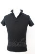 画像1: CavariA / スリットネックカノコTシャツ 42 ブラック O-25-09-04-008-Ca-to-YM-ZT378 (1)