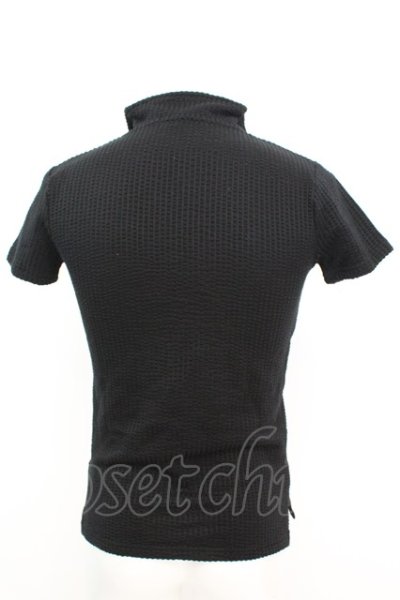 画像2: CavariA / スリットネックカノコTシャツ 42 ブラック O-25-09-04-008-Ca-to-YM-OS