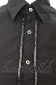 画像2: CIVARIZE / スパンコールパイピング半袖シャツ 44 ブラック O-25-09-04-009-CI-sh-YM-OS (2)