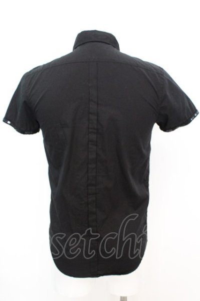 画像4: CIVARIZE / スパンコールパイピング半袖シャツ 44 ブラック O-25-09-04-009-CI-sh-YM-ZT378 (4)