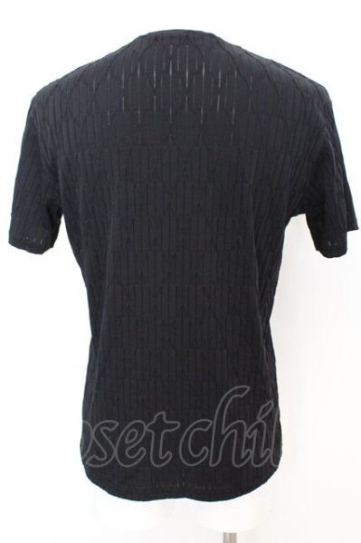 画像2: TORNADO MART / ダイヤプリーツタックJQ半袖Vネックカットソー(マスキュリン) M ブラック O-25-09-04-012-TO-ts-YM-ZT356 (2)