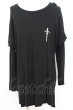 画像1: SWITCHBLADE / LAYERED LONG　カットソー L ブラック O-25-09-04-013-SW-to-YM-ZT356 (1)