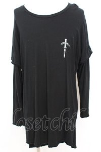 SWITCHBLADE / LAYERED LONG　カットソー L ブラック O-25-09-04-013-SW-to-YM-OS
