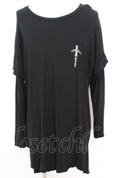 画像1: SWITCHBLADE / LAYERED LONG　カットソー L ブラック O-25-09-04-013-SW-to-YM-OS