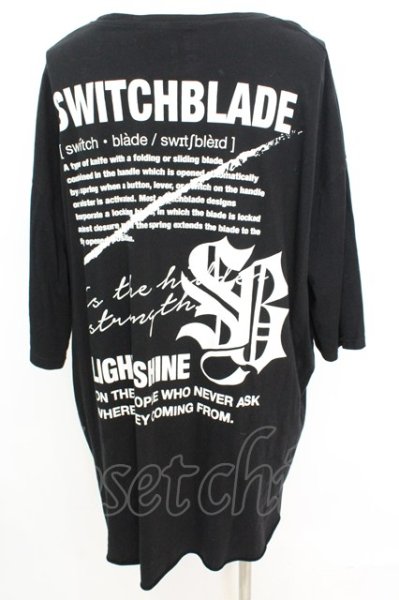 画像4: SWITCHBLADE / LIGHT SHINE Tシャツ L ブラック O-25-09-04-014-SW-ts-YM-ZT382 (4)