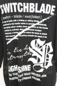 画像5: SWITCHBLADE / LIGHT SHINE Tシャツ L ブラック O-25-09-04-014-SW-ts-YM-OS (5)