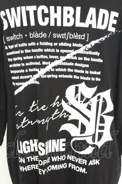 画像5: SWITCHBLADE / LIGHT SHINE Tシャツ L ブラック O-25-09-04-014-SW-ts-YM-ZT382 (5)