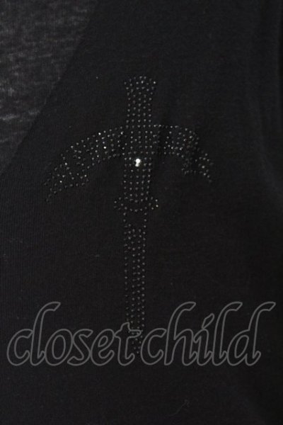 画像2: SWITCHBLADE / STONE LAYERED カットソー L ブラック O-25-09-04-015-SW-to-YM-OS