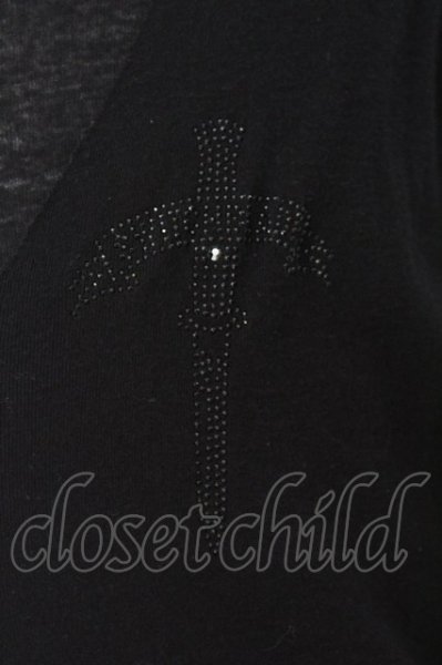 画像2: SWITCHBLADE / STONE LAYERED カットソー L ブラック O-25-09-04-015-SW-to-YM-ZT382 (2)