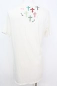 画像4: gunda / CROSS Tシャツ  アイボリー O-25-09-04-017-gu-ts-YM-OS (4)